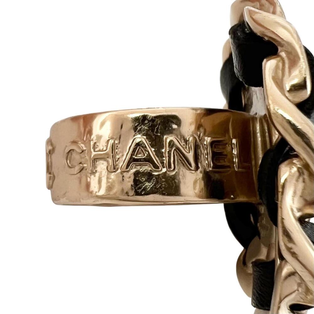 CHANEL Black Logo Ring - Picture 6 of 9